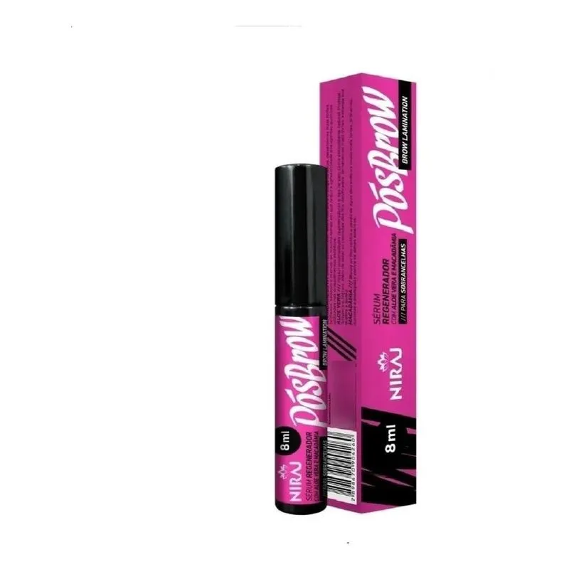 Sérum Regenerador Pós Brow Niraj Para Sobrancelhas 8ml