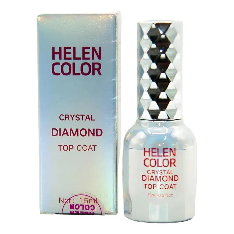 Top Coat Diamond Helen: Brilho Intenso E L - Crystal Diamond