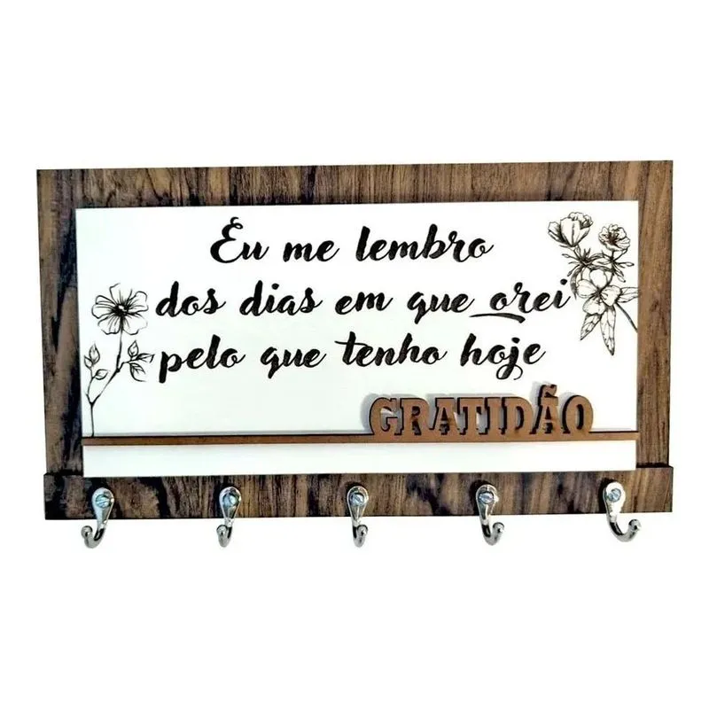 10x Porta Chaves E Carta - Eu Me Lembro Dos Dias Que Orei O