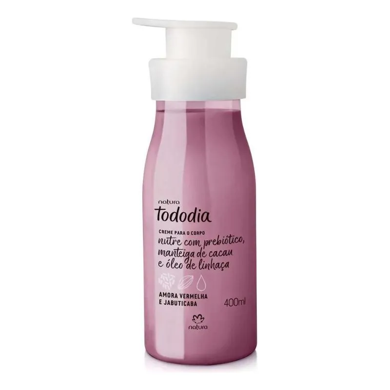 2x Creme Hidratante Para Corpo Natura Tododia Amora Vermelha
