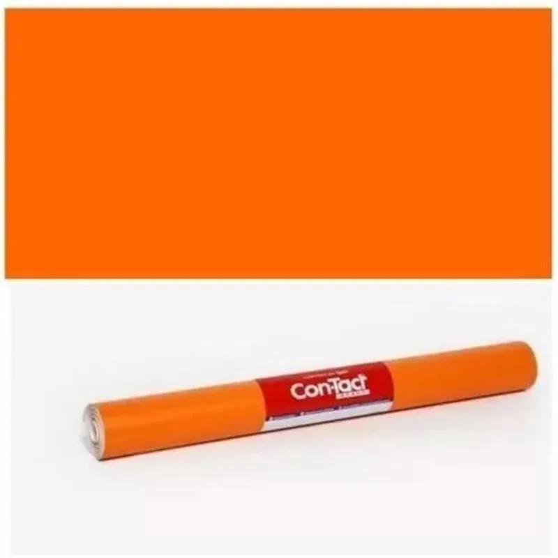 Papel Adesivo Contact Fosco Lavável 2m X 45cm Diversas Laran