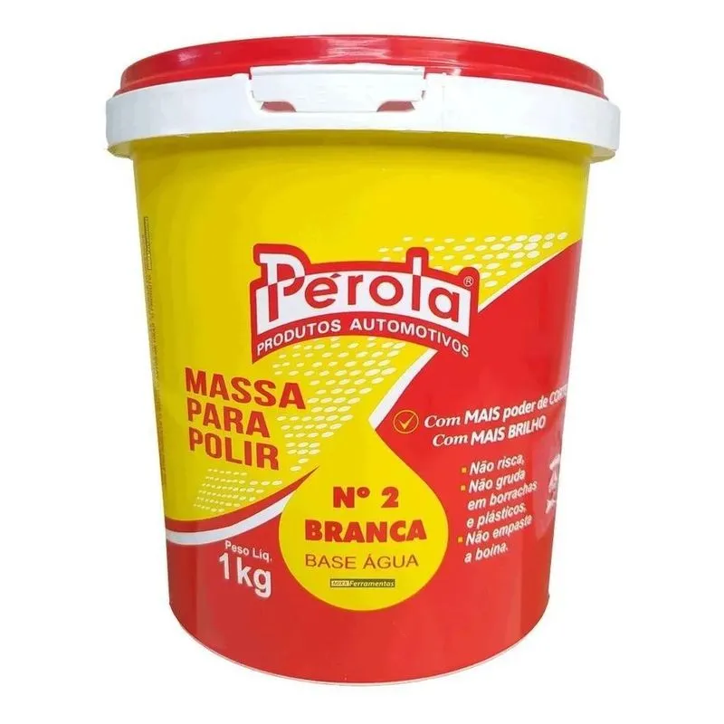 2x Massa Para Polimento N2 Pérola Detalhamento Base Água