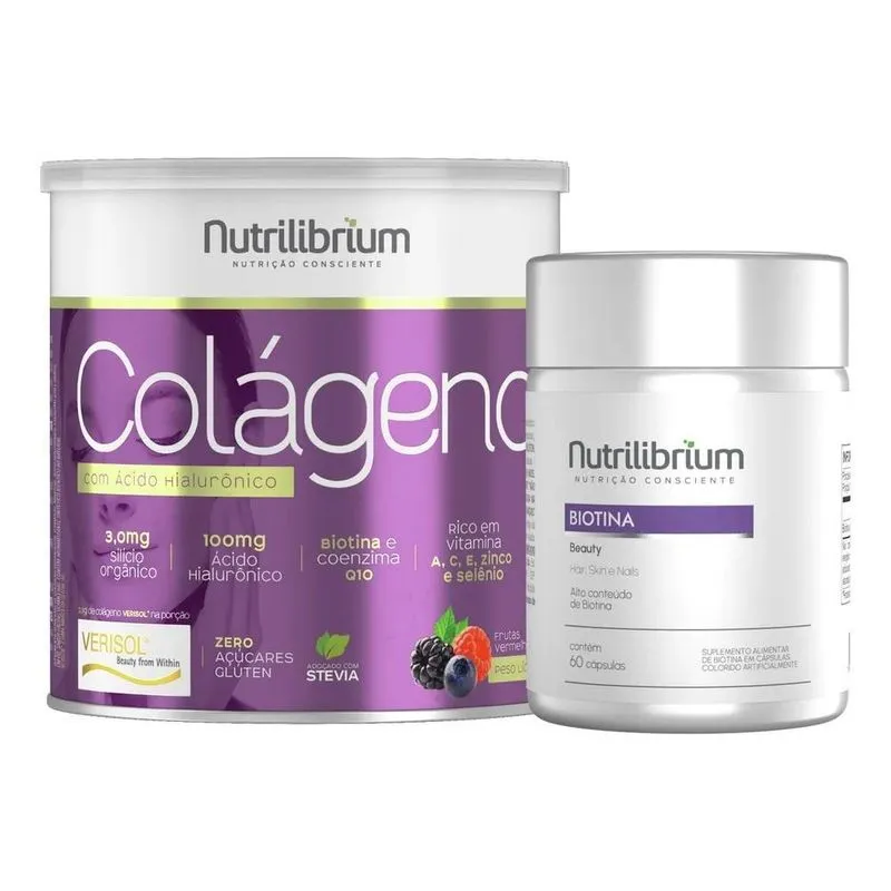 Kit Colágeno Verisol + Ácido Hialurônico: - Frutas Vermelhas