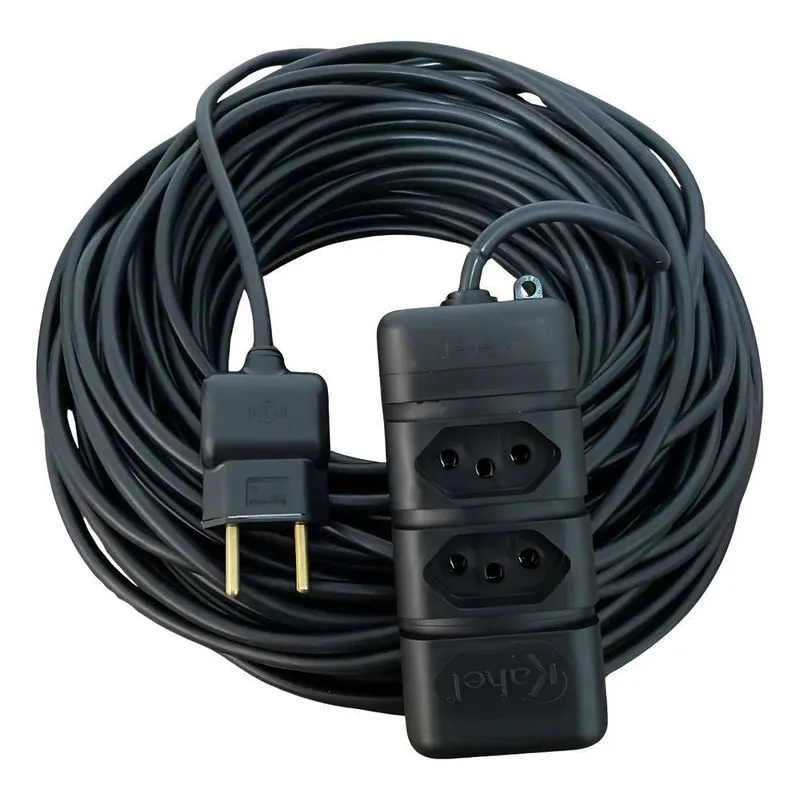 Extensão Elétrica 10 Metros 10/20a Cabo Pp 2x1,0mm Reforçada