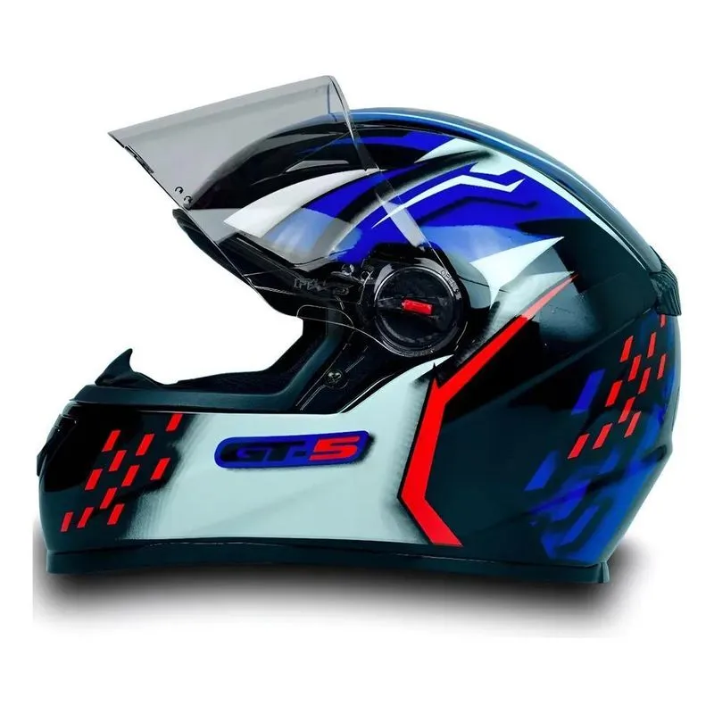 Capacete Fechado Moto Fw3 Gt2 Viseira Cristal Com Narigueira