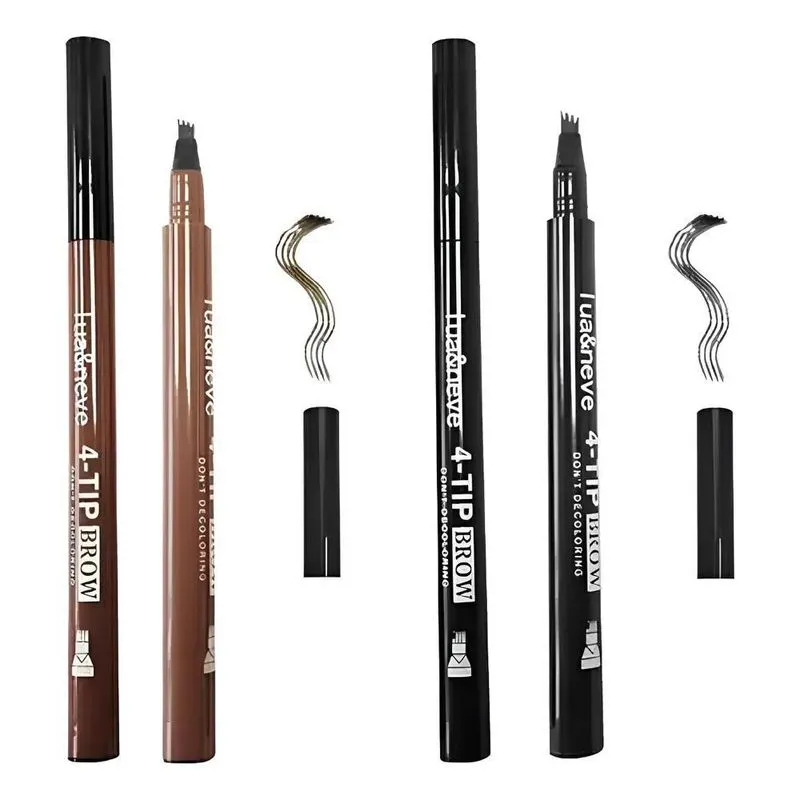 Caneta Sobrancelha Efeito Fio: Natural, 24h, À Prova - Preto