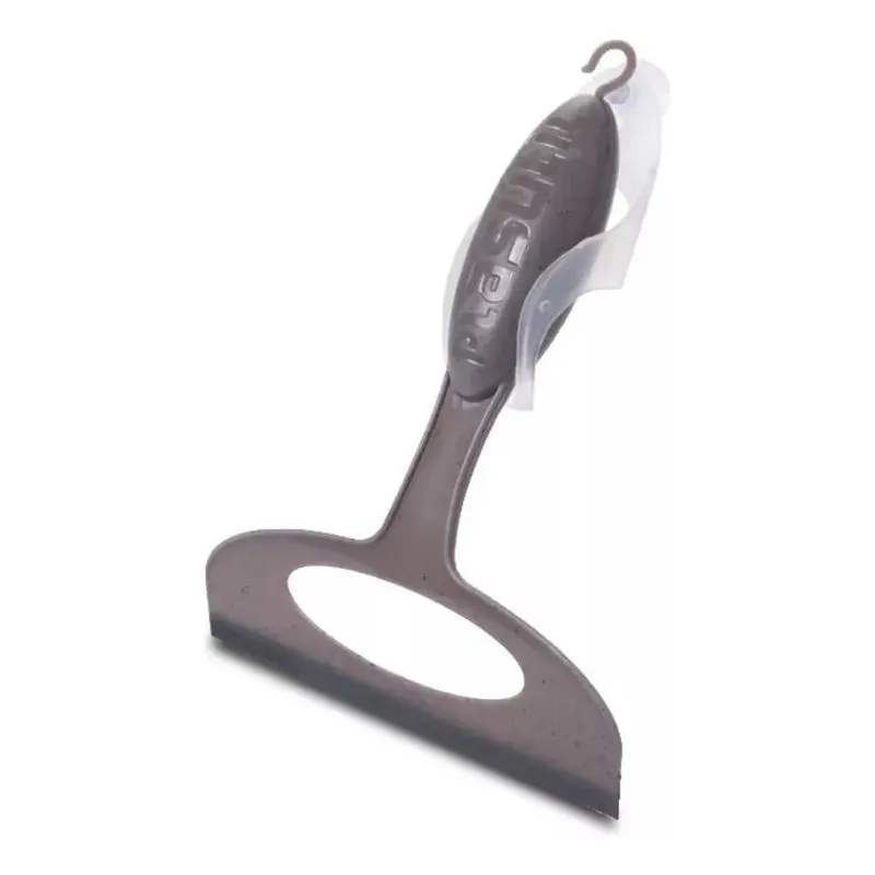 3x Rodinho De Pia 16 Cm Cinza Com Suporte E Ventosa