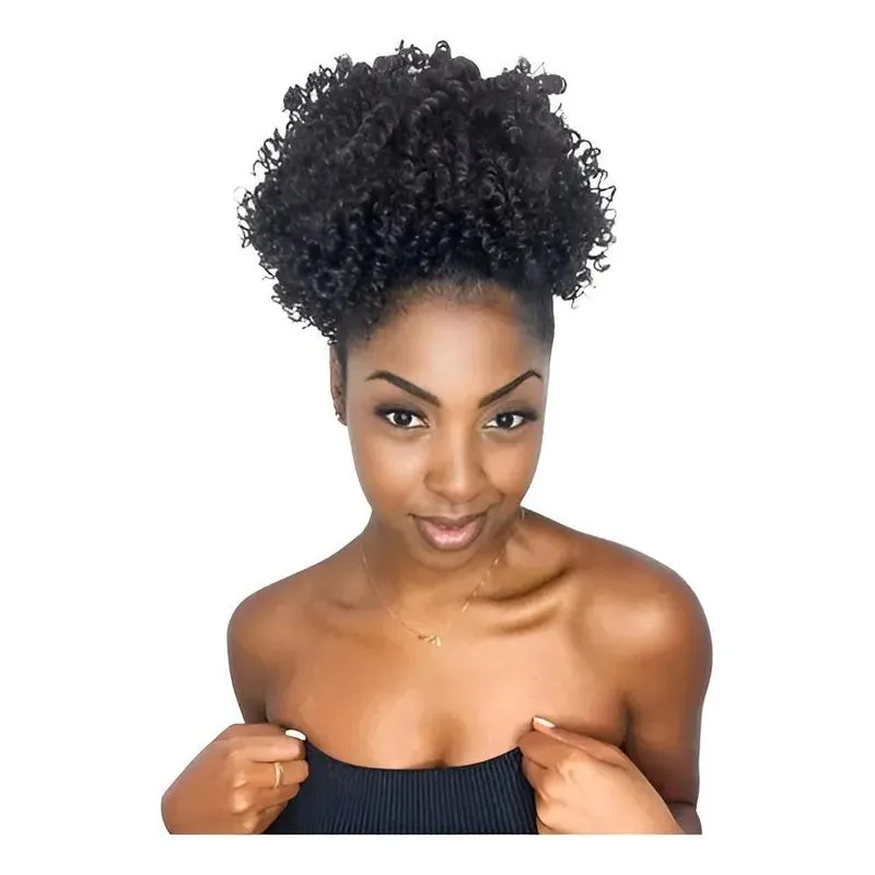 Afro Puff Orgânico 30cm: Volume Natural Instantâneo - 2