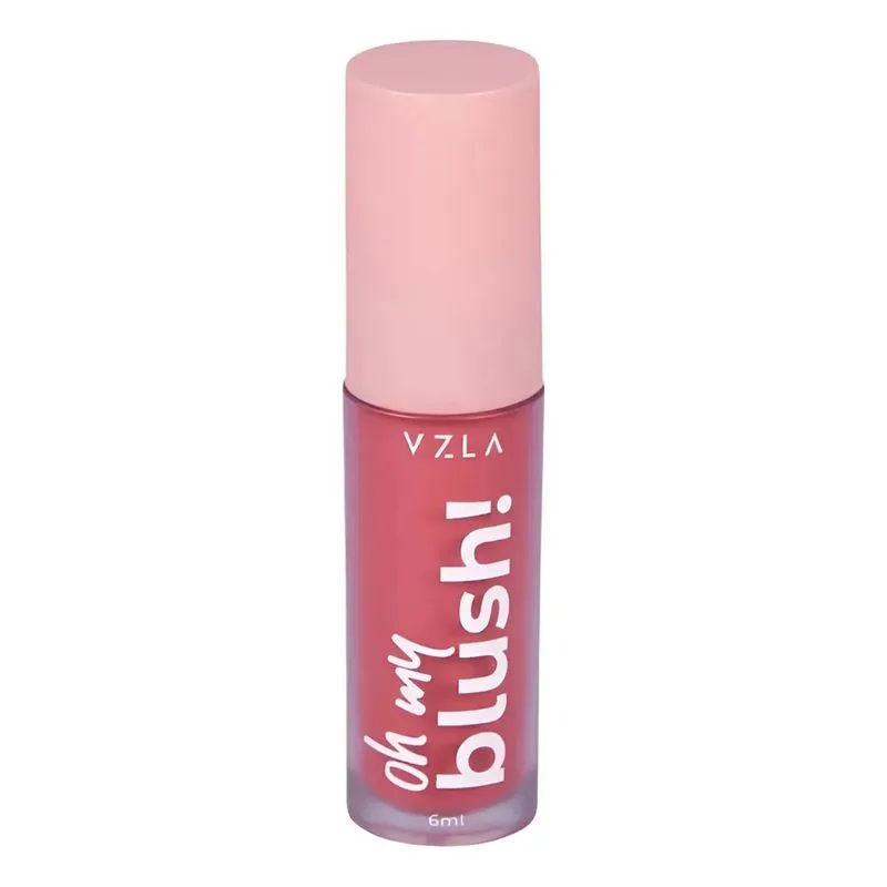 Blush Líquido Vizzela Oh My Blush: Cor Natural - Rouge Rose