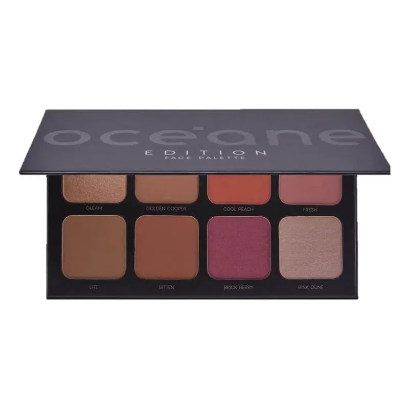 10x Paleta Iluminador Contorno Bronzer E Blush Océane Editi