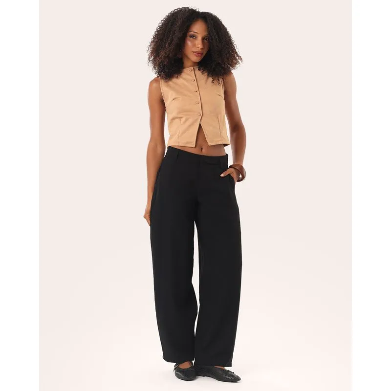 Calça Feminina Alfaiataria Balloon Preta 44
