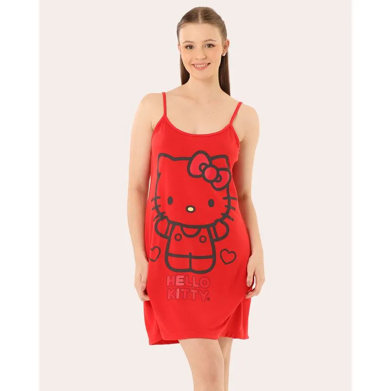 Camisola Feminina Alcinha Hello Kitty Vermelho G