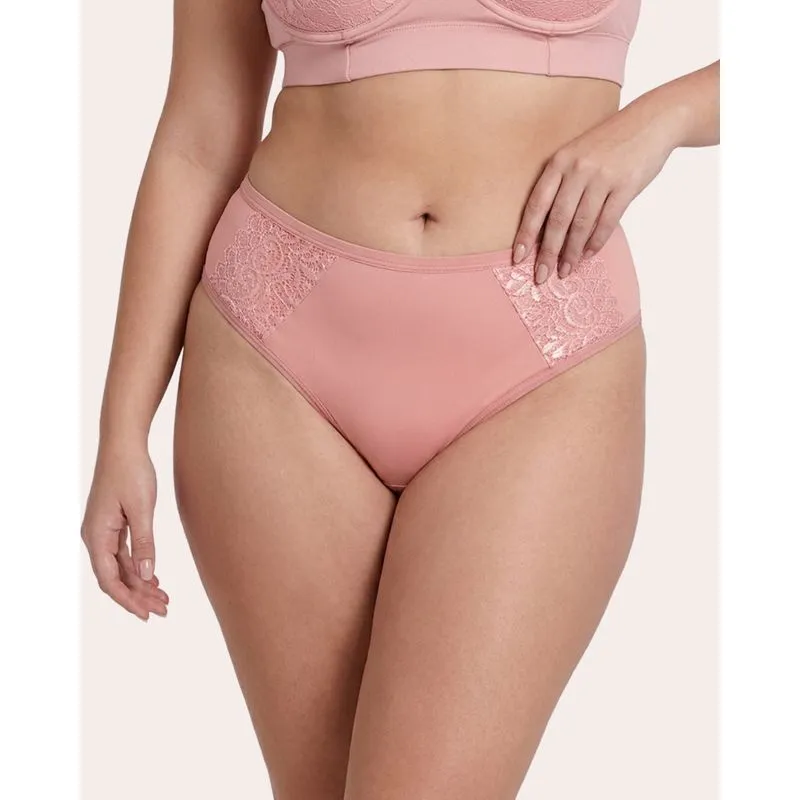 Calcinha Plus Size Tanga Feminina Detalhe Renda Rosa 54
