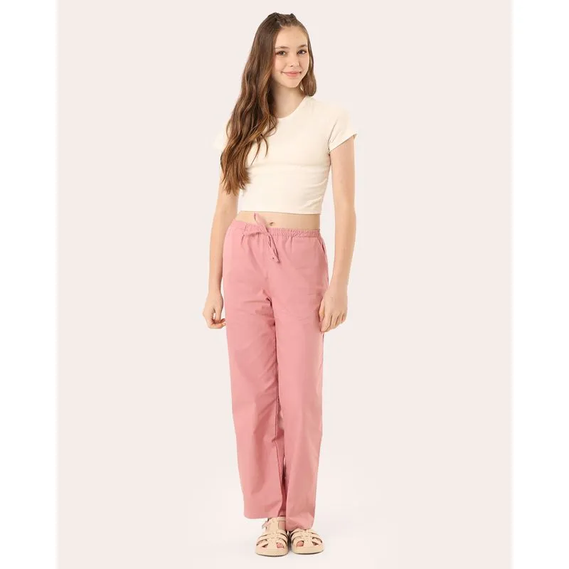 Calça Sarja Juvenil Reta com Bolsos Rosa 6