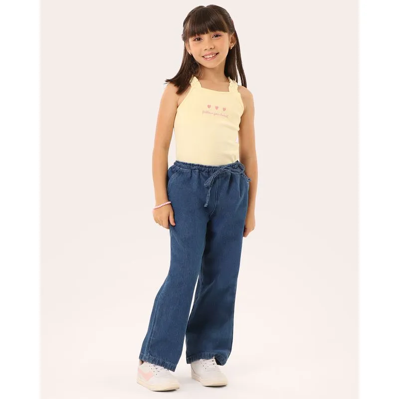 Calça Jeans Infantil Reta com Bolsos Azul 6