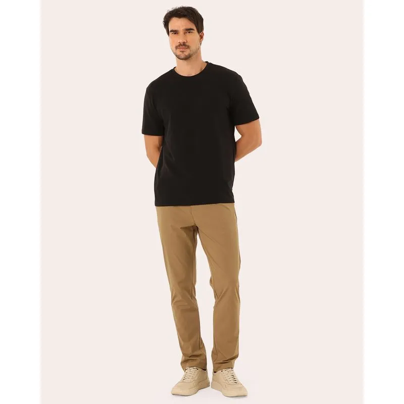 Calça Masculina Traveller com Bolsos Bege 36