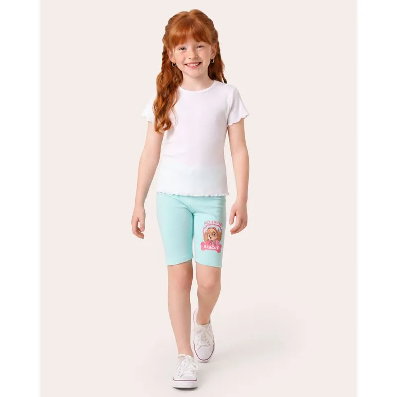 Bermuda Infantil Ciclista Legging Skye Patrulha Canina Azul 8