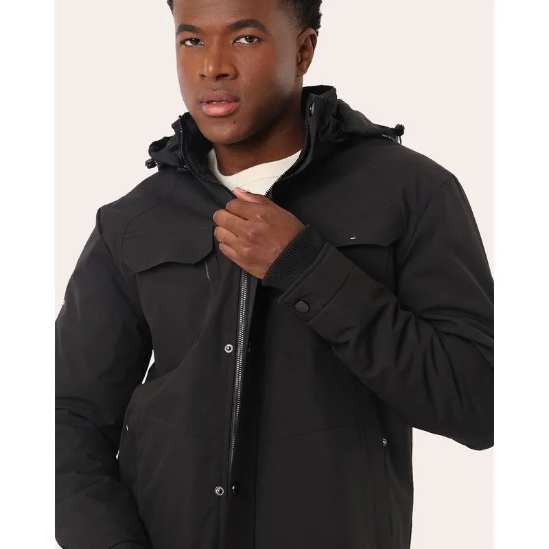 Jaqueta Masculina Gangster Winter Tech com Bolsos Preto P