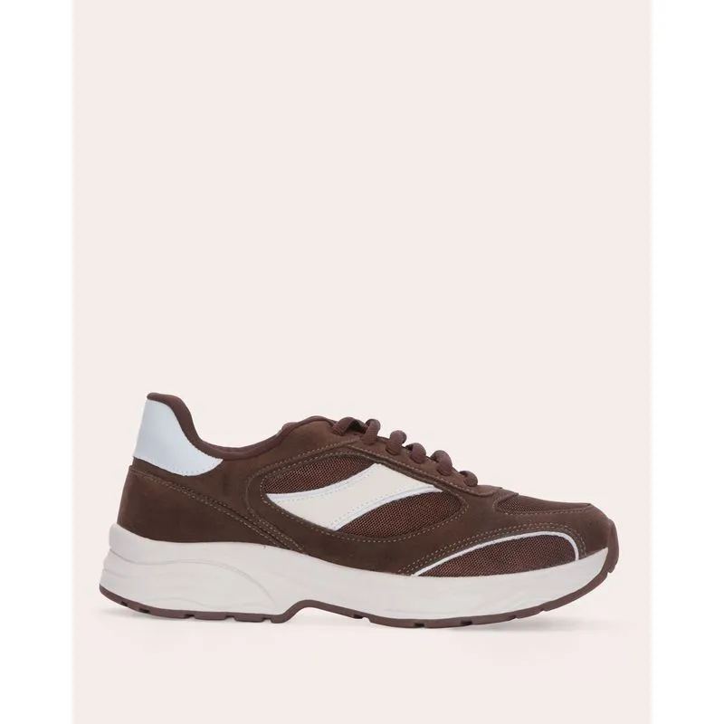 Tênis Feminino Donatta Chunk com Cadarço Marrom 34