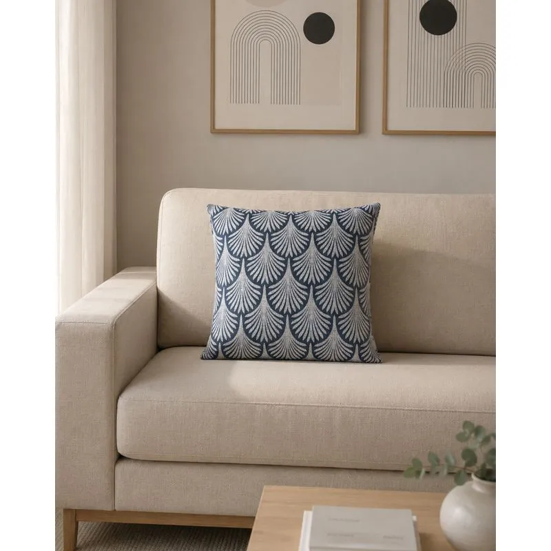Almofada Velvet 40cm x 40cm Corais Azul UN