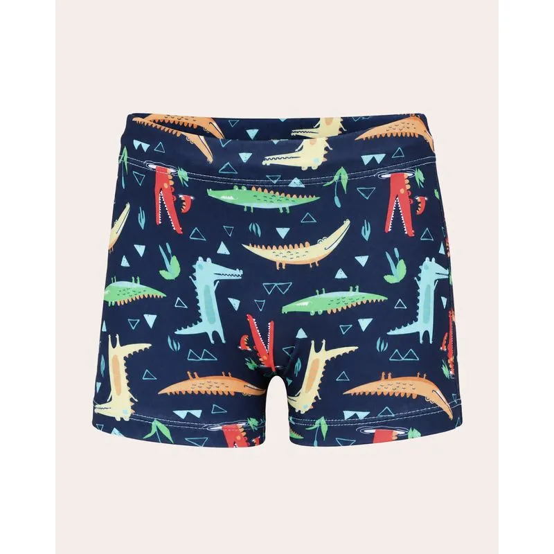 Sunga Bebê Tip Top Boxer Proteção UV50+ Estampada Marinho 3