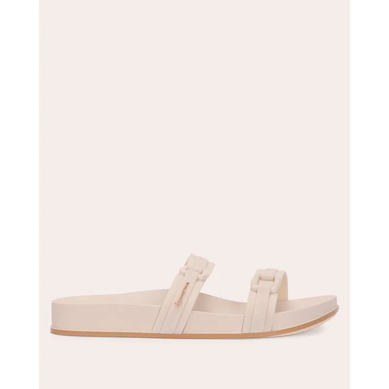 Sandália Slide Feminina Shine Off White 33/34