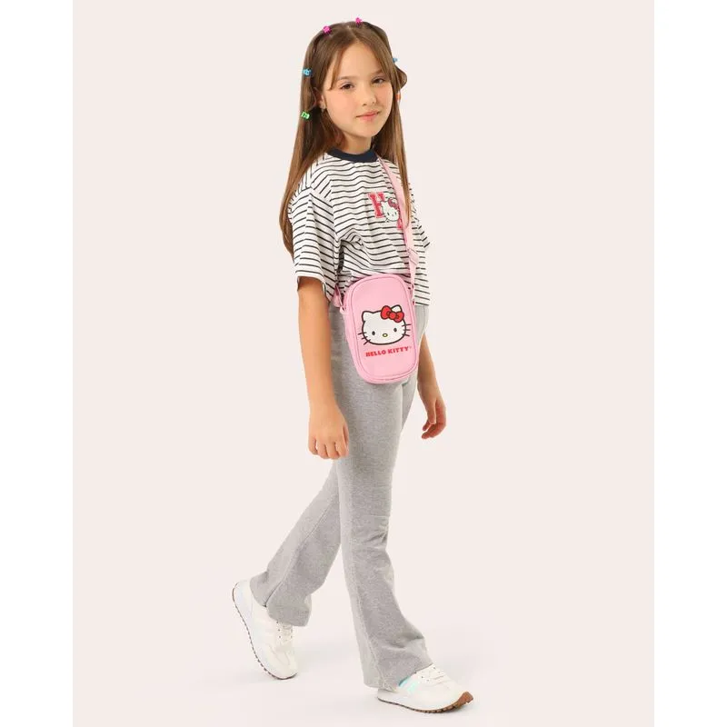 Calça Legging Infantil Flare Bailarina Cinza 8