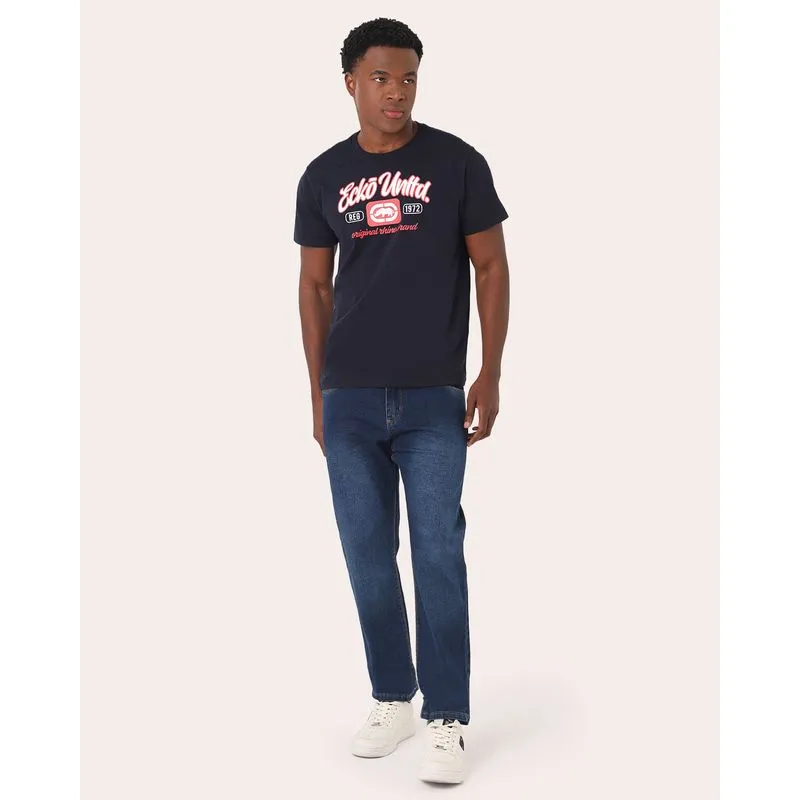 Calça Jeans Masculina Slim Básica Azul Escuro 48