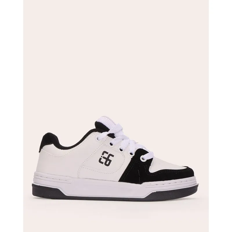 Tênis Infantil Ollie Energy Branco e Preto 35