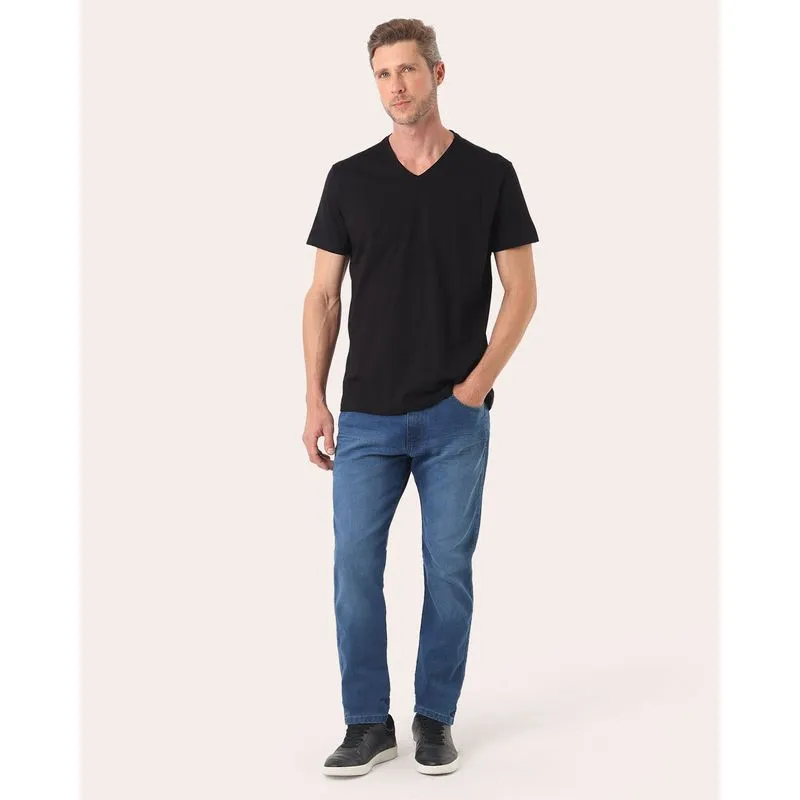 Calça Jeans Masculina Slim Azul 36