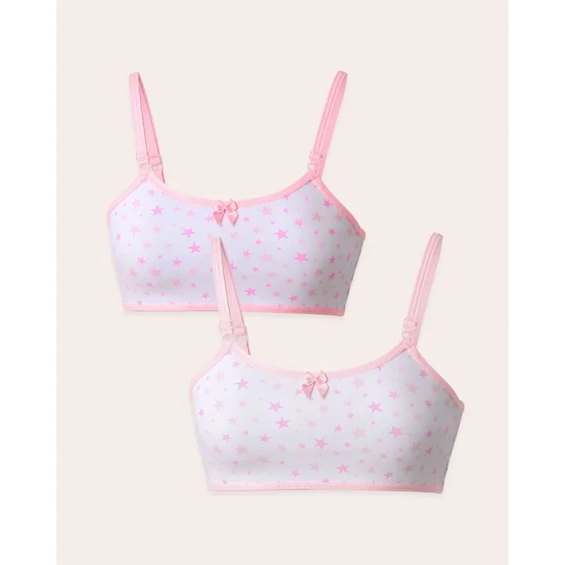 Kit 2 Tops Sem Bojo Juvenil Estampado Rosa 12