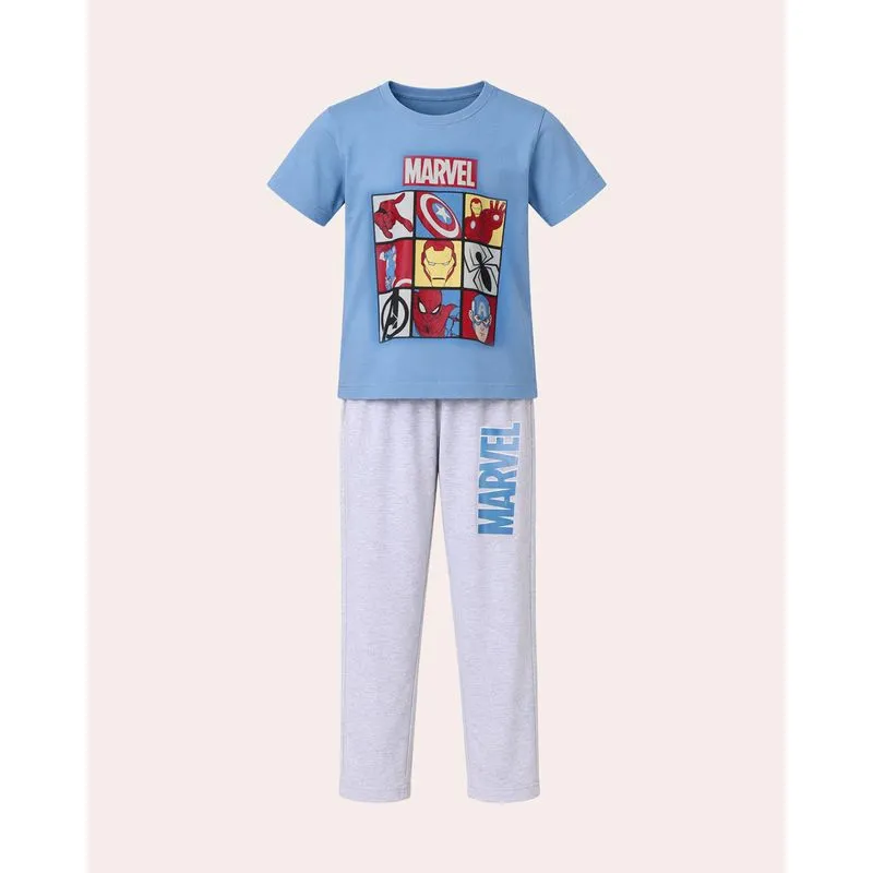 Pijama Infantil Marvel Vingadores Azul 6