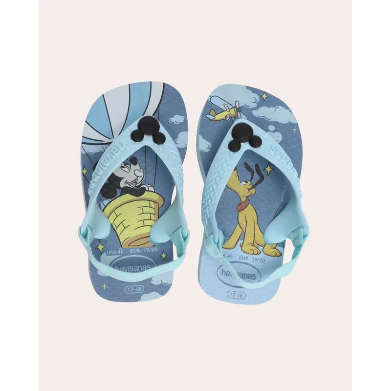 Chinelo Bebê Havaianas Disney Mickey e Pluto Azul 23/24