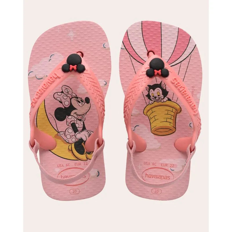 Chinelo Bebê Havaianas Disney Minnie Rosa 19