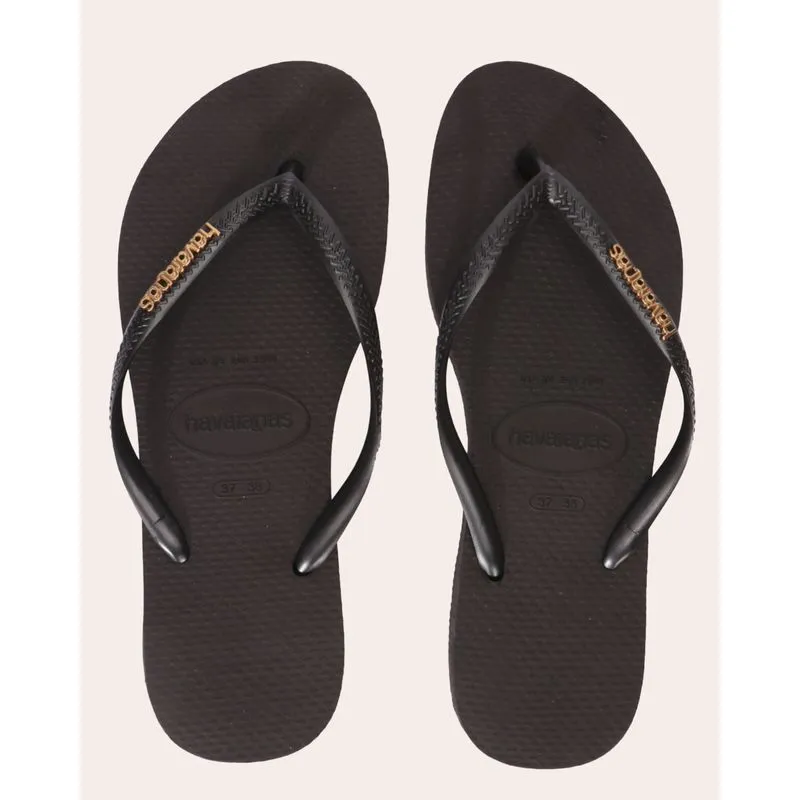 Chinelo Feminino Havaianas Slim Dark Preto 33/34