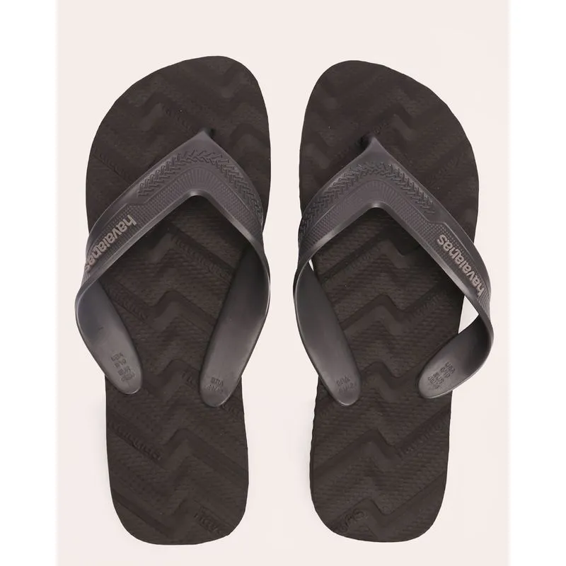Chinelo Havaianas Masculino Track Waves Preto 37/38