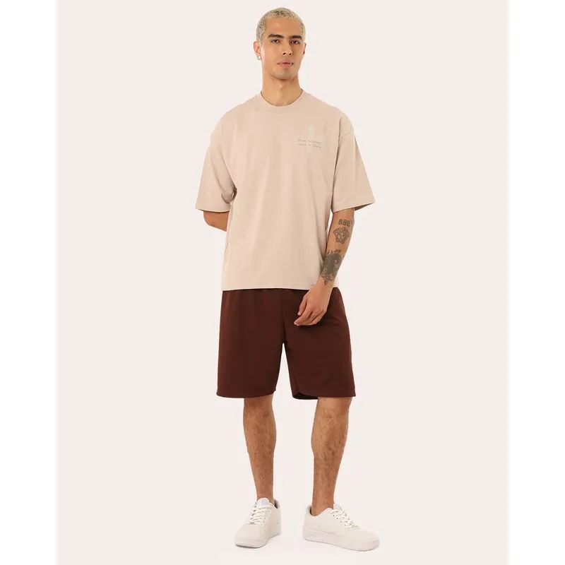 Bermuda Masculina Canelada Reta Marrom XG