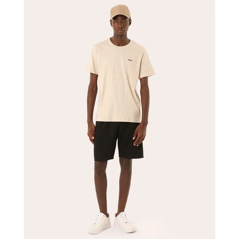 Bermuda Masculina Reta Canelada com Bolso Preta XGG