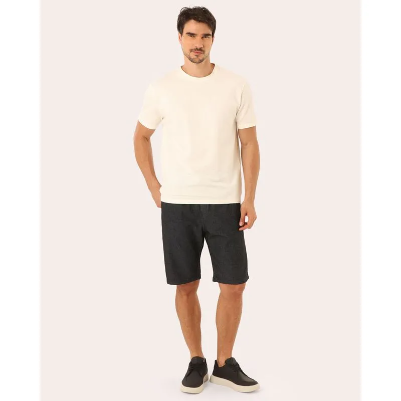 Bermuda Jeans Masculina Jogger Preto G