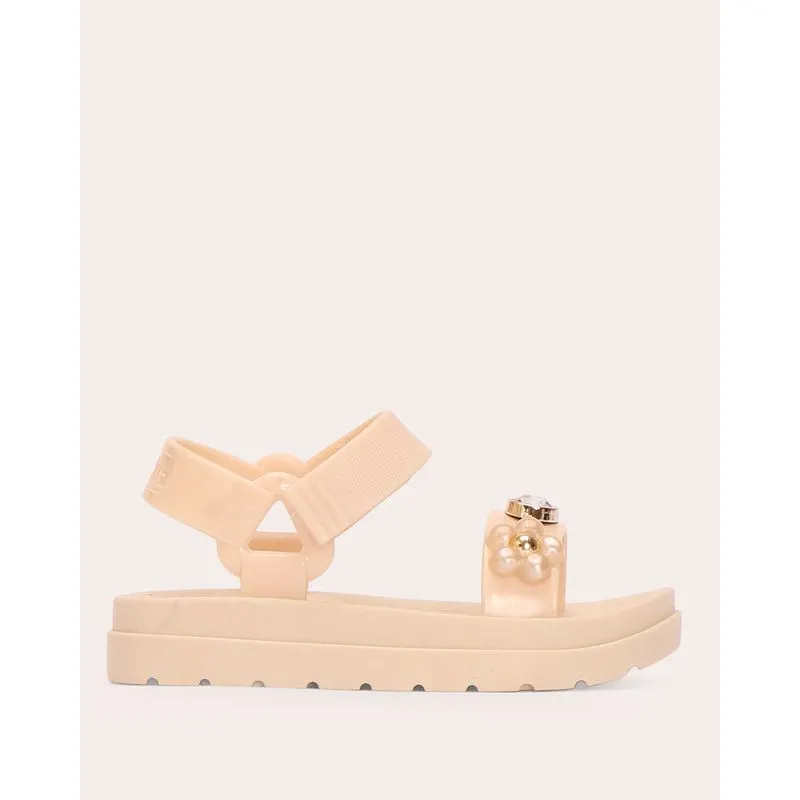 Sandália Bebê LueLua com Apliques Off White 23/24