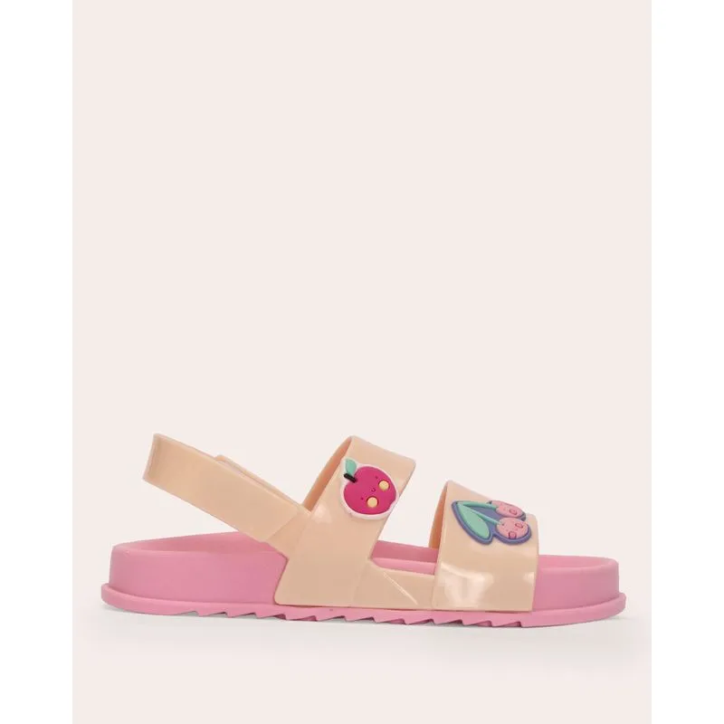 Sandália Infantil Papete Frutas Off White 33/34