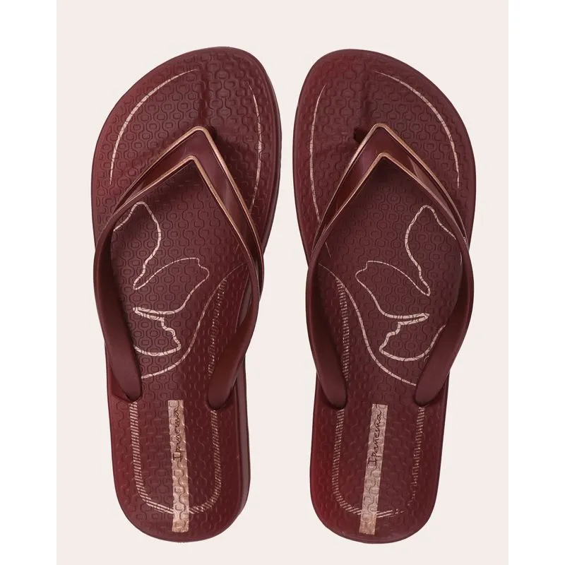 Chinelo Ipanema Feminino Anatômico Linea Vinho 35