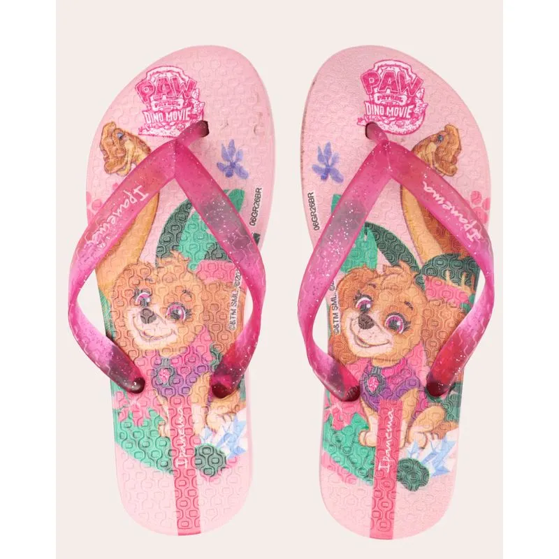 Chinelo Infantil Ipanema Patrulha Canina Rosa 35/36