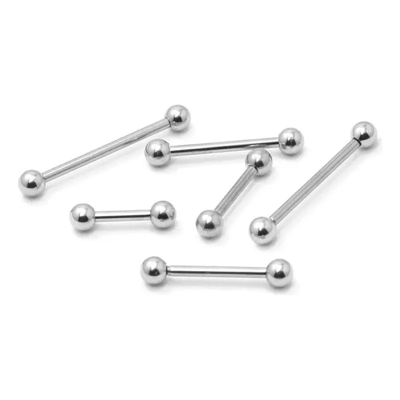 2x Piercing Para Tragus, Cartilagem E Mamilo Em Aço Cirúrgic