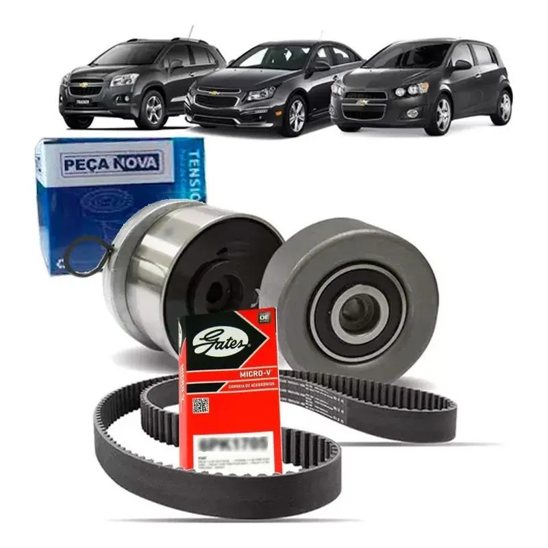 5x Kit Correia Dentada Tensor Guia Cruze 2014