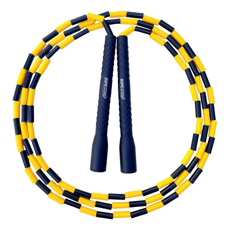 Pula Corda Crossover Profissional Ajustável Preto/ - Amarelo