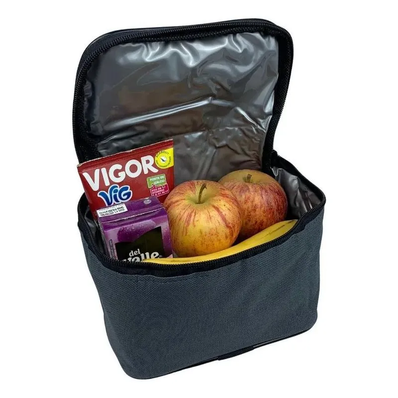 5x Bolsa Marmita Frasqueira De Mão Térmica Masculina Necessa