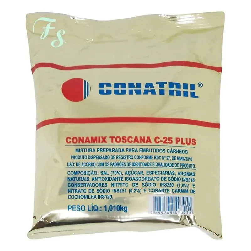 5x Tempero Completo Linguiça Toscana Conamix Toscana C-25 Pl