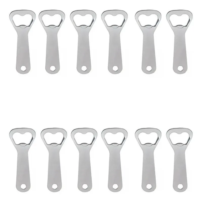 Kit 12 Abridor De Garrafa Boteco Bar Cerveja Inox Reforçado