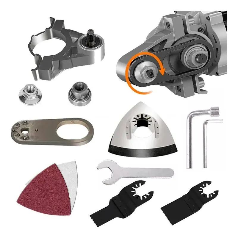 Adaptador Lixadeira Multifunção Oscilante + 9 Acessórios M14